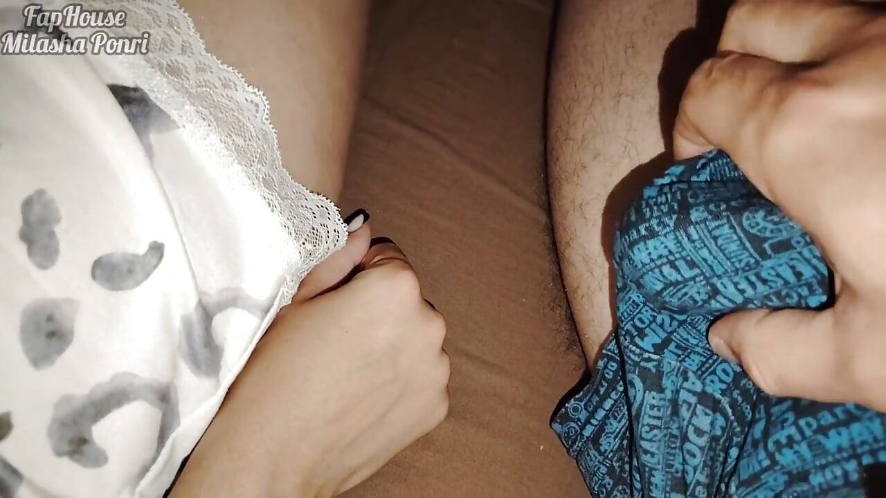Secretly Jerking off to My Stepsister's Small Hand. Part 1