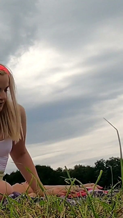 Atomic Girl Wedgies with lots of colorful Panties and Thongs in Miniskirts Socks Try On Outdoors with Leon Lambert Girls | Clip 3