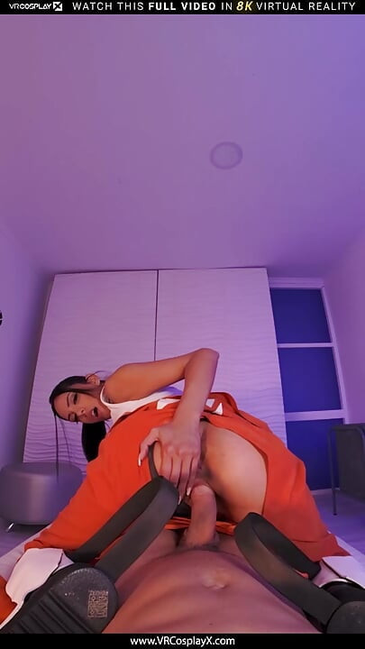 VRCosplayx desliza dentro de Katrina Moreno como a buceta molhada apertada do portal e faz essa garota silenciosa gemer parte 2