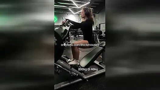 TikTok Live Gym Gangbang: 5 Strangers Breed 18yo Pussy