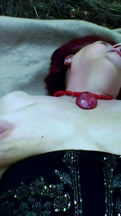 Stunning moment from "75YO REDHEAD GRANDMA HAS POV OUTDOOR SEX WITH YOUNG GUY"