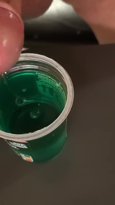 Unforgettable moment from "Cum with Food #2 Jelly Woodruff With cum"