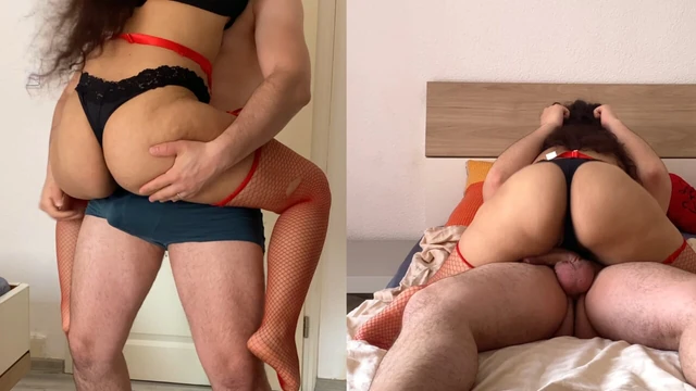 Big Ass Latina Beauty Rides with Passion: Big Booty Enchantment
