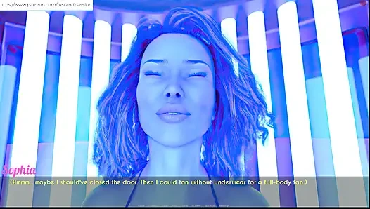 Awam - zac bronzlaşma salonunda Sophia'ya yardım etti