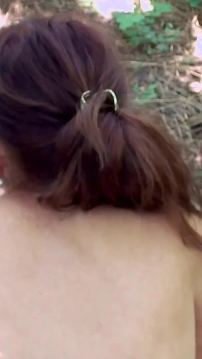 Memorable moment from "81yr old Granny Seduced to Outdoor POV Sex by Step-Grandson"