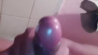 Masturbation by cherry and cumming