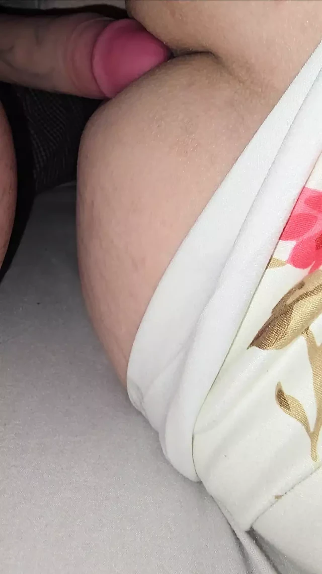 Step son big dick try to get into step mom ass and fuck