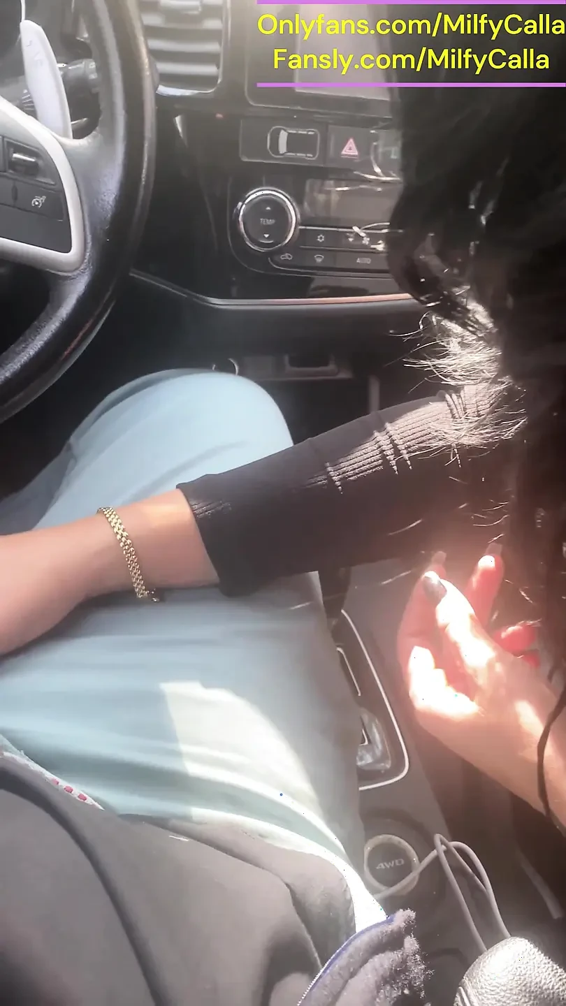 Blowjob for My Coworker in His Car - Public Parking Fun