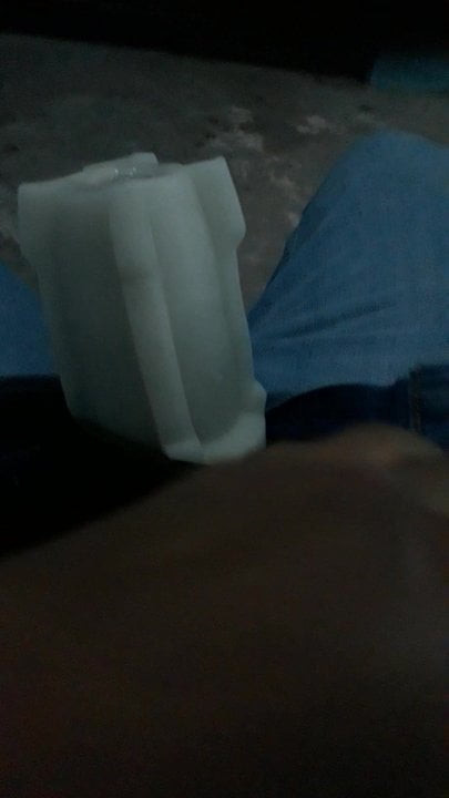 Young boy masturbating with sex toy 1