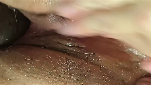 Fat woman cum filled pussy dripping after spreading wide open for deep penetration & creampie close up - Big fat ass Jamdown26
