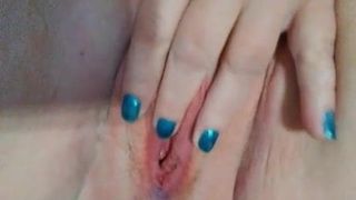 Horny bbw fingering her pussy