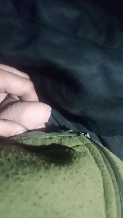 Jerking off in the photo