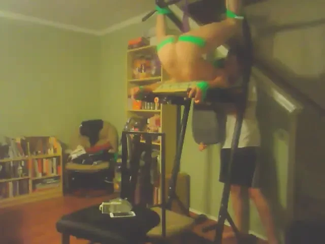 Duck tapped balls stretched & dick sucked  TOMWOODS2020