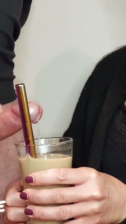 Cum Drinking Wife Part 1: Latte (Milking-time) | Clip 1