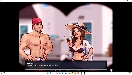 Summertime saga - Johannes und Erik beobachteten Iwanka, Iwanka gab Johannes einen blowjob vor der kamera