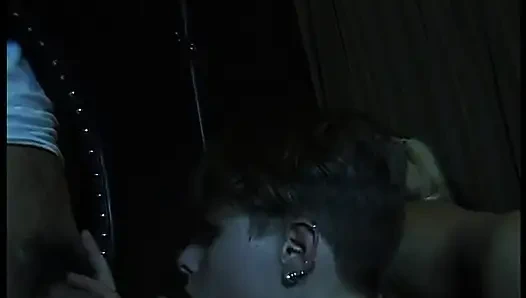 Spät in der nacht, glory-hole-orgie