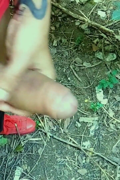 Close up Look at Dick, Urethral Meatus, Balls, Spit as Lube 2