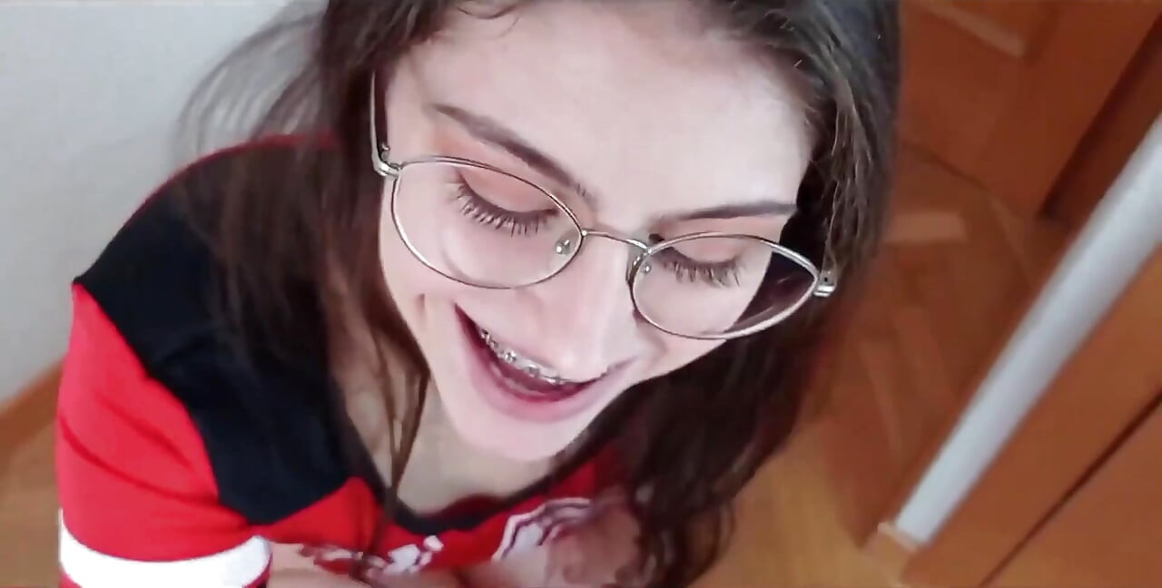Please Cum on My Braces Dirty Talking Teen Blowjob. Shanaxnow