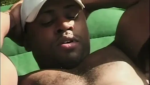 Busty Black Girl with Hairy Pussy Fucked and Cummed in Mouth by Big Black Cock