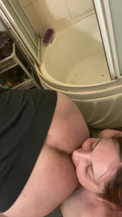 Iconic moment from "Dirty toilet slut serving her Master"