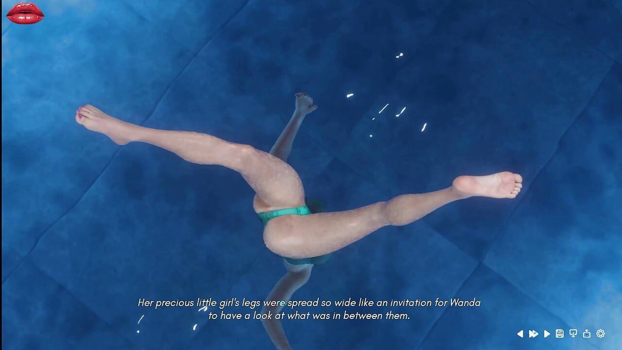 Mrs Denvers 17 Wanda and Lois Spend Quality Time Together in Swimingpool