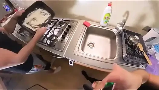 He Licked the Cream off Her Hard Nipples and Tight Pussy