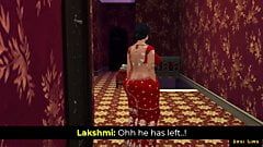 Tía lakshmi - vol 1 parte 8 - desi tetona milf fue chantajeada por un pervertido extraño - wickedwhims