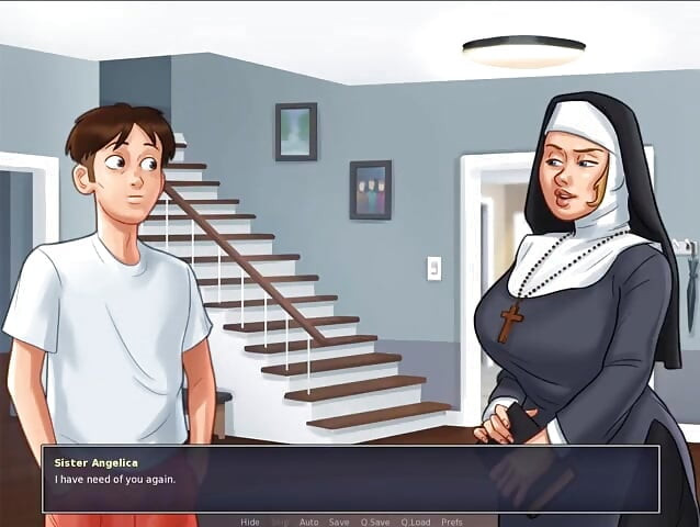 Summertime Saga Part 169 - BDSM With Hot Nun by MissKitty2K