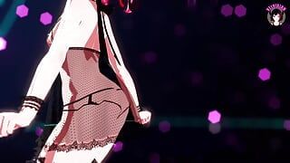 Schattige tiener - volledig naakt dansen (3d hentai)