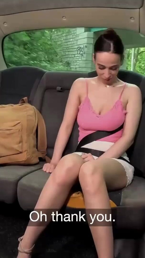 I offered French student a free ride for her tits - Fake Taxi | Clip 1