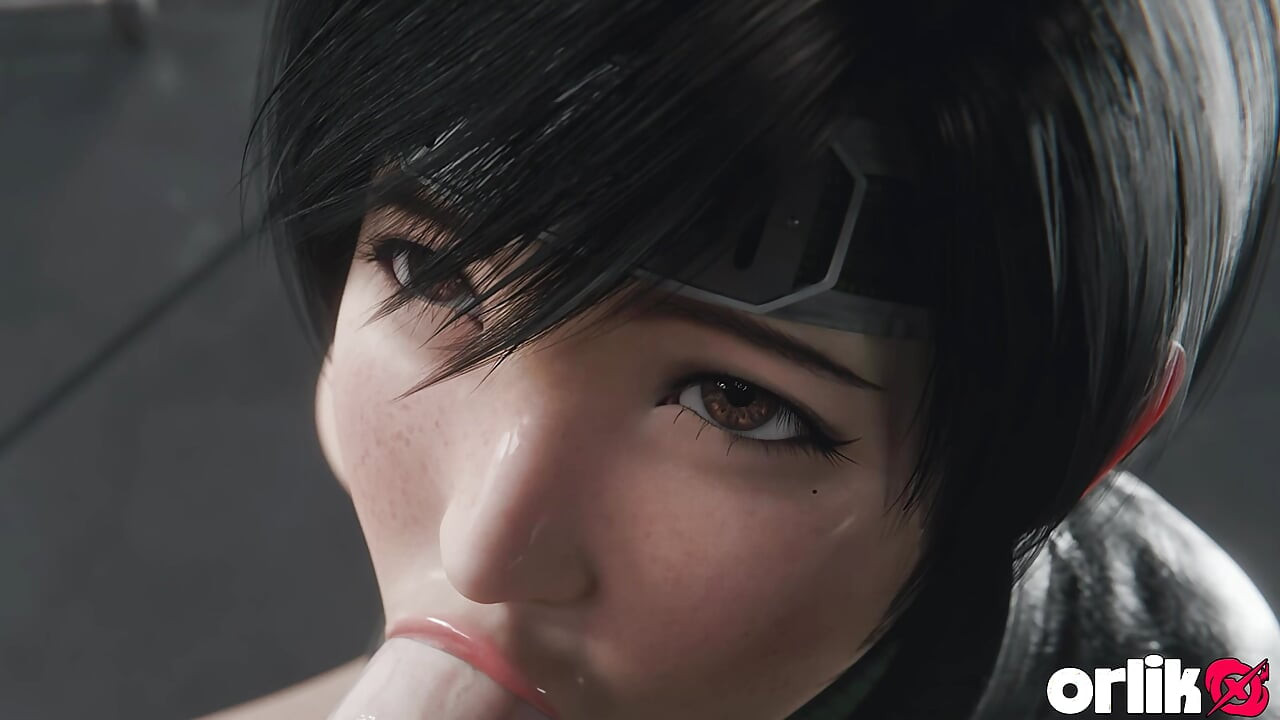 Yuffie Kisaragi Big Dick Sloppy Blowjob - Deep & Messy 3D Animation