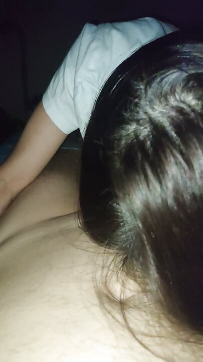 My Stepsister Woke Me up and Started Sucking My Little Dick. Sucking and Moaning