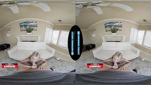 Ölümcül sert sanal gerçeklik - sevimli, yeni bekar spinner emma rose yarağına atlıyor