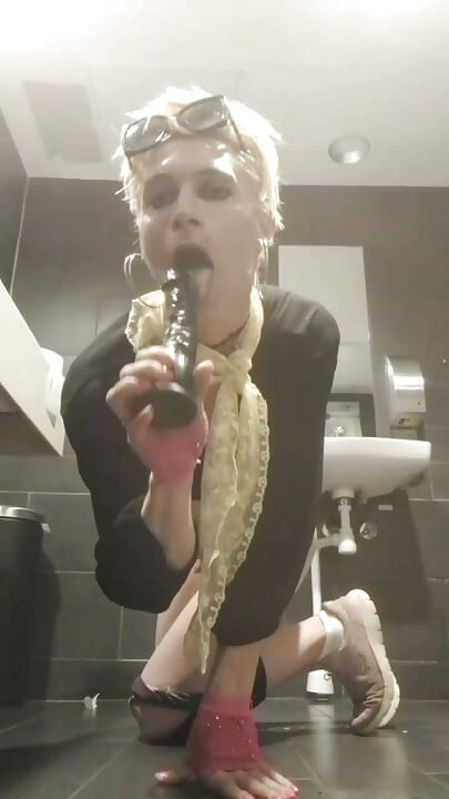Sissy Femboy Jes public Bathroom Whore