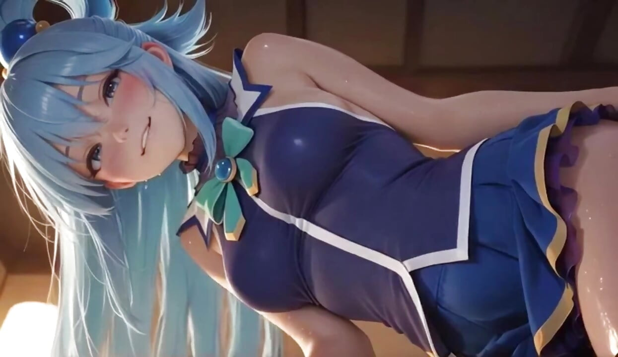 AI Waifus in hot Lingerie Micro Bikinis Shiny Skin SFW Compilation