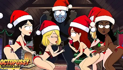 Crystal Lake Kampı'nda Sürtüklerle Seks Partisi. Karikatür