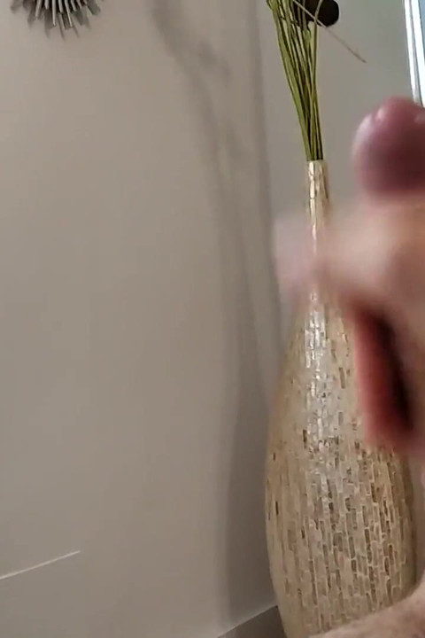 I Fulfill a Fan's Wish, and I Cum on My Feet! Dirty Boy Masturbating Huge Cock Until the End