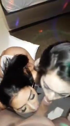 Double latina blowjob