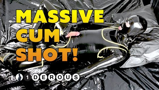 Rubber Gimp Cum Fountain!