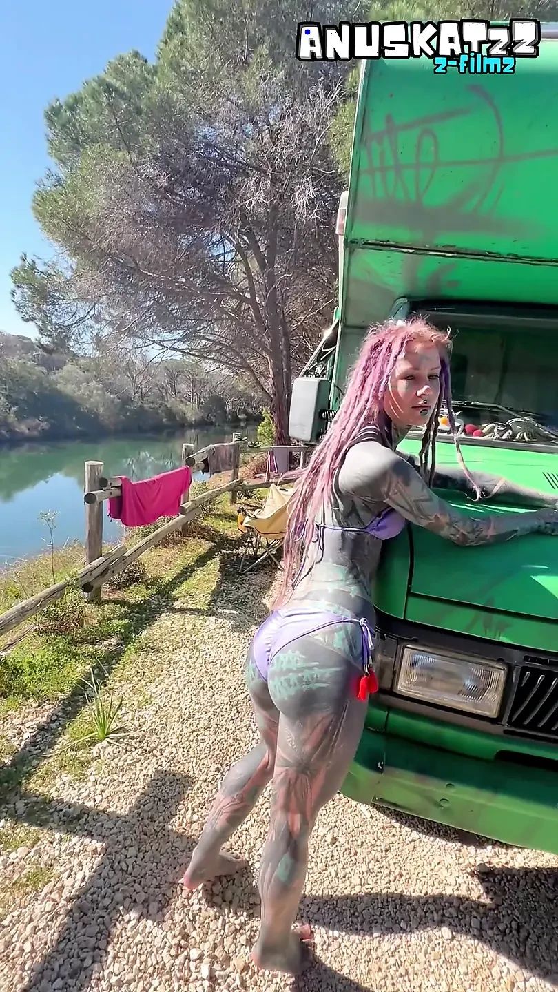 Tattooed Alt Couple Gets Filthy Outdoors - Road Trip Perverse Adventures