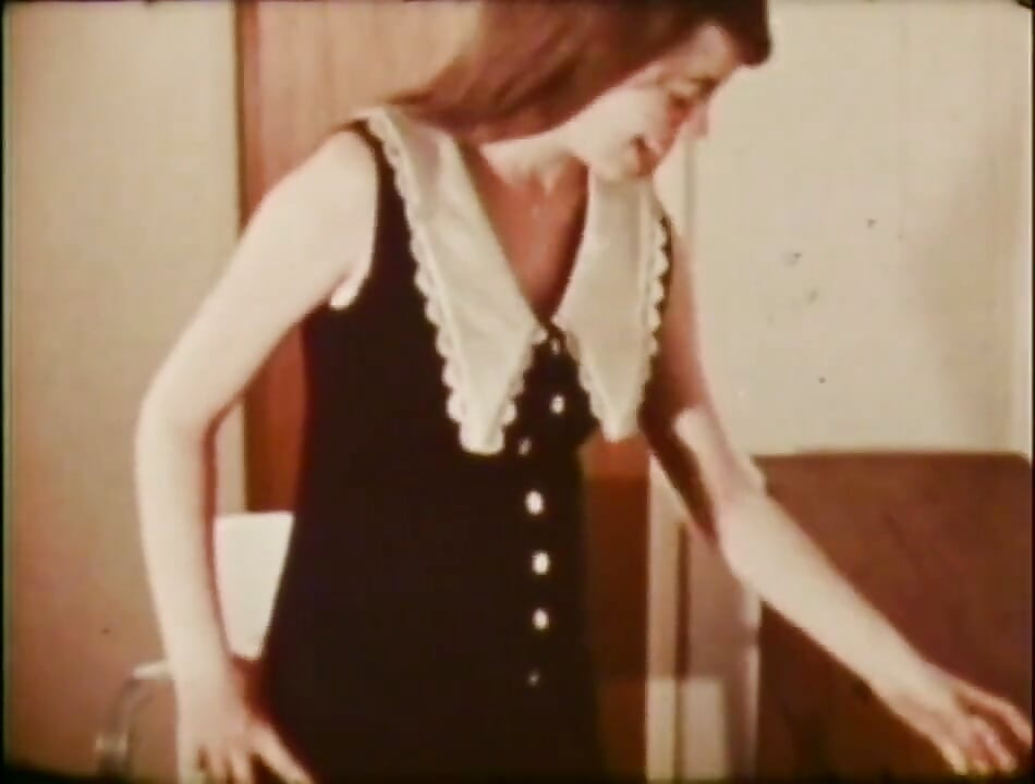 Sweet young vintage girl take a big cock