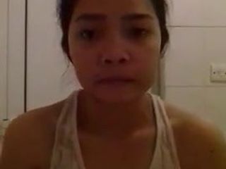カムショット後のシェレイン・フィリピン人ポルノスター洗顔
