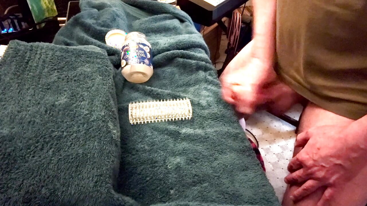 Old man fucks toy