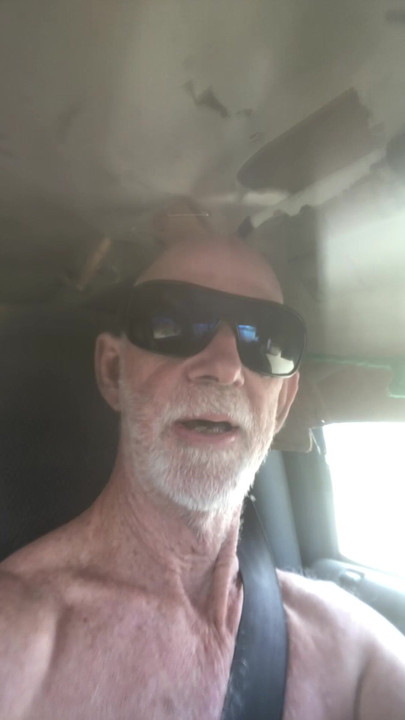 I love to drive around naked