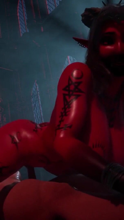 Succubi drenar y dominar en una escena salvaje | Clip 1