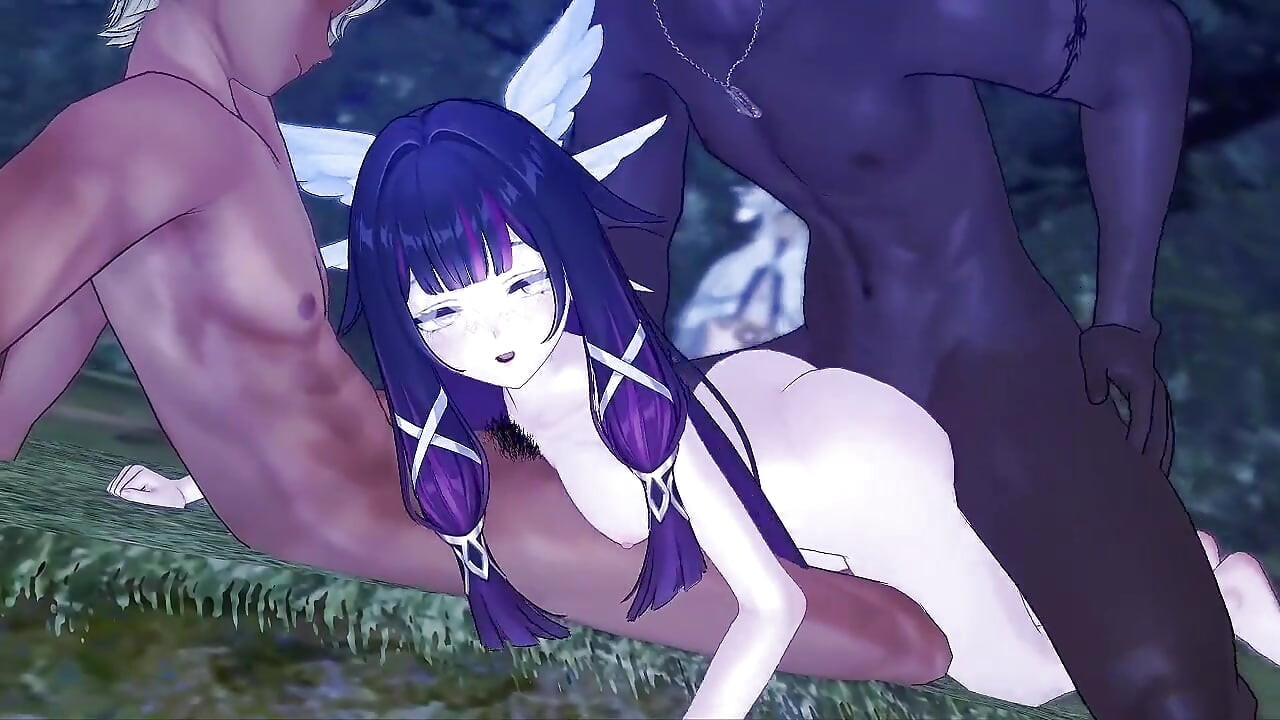 Impact Genshin - Columbina sex în aer liber - animație hentai 3D