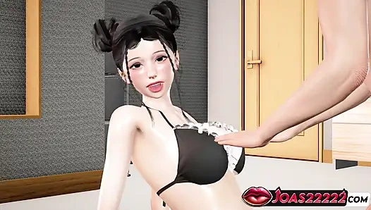 Правило горничной Miyoko в туалете34 3D хентай: массаж больших сисек, интенсивное лизание киски и G-пятно трах пальцами для массивного сквирта