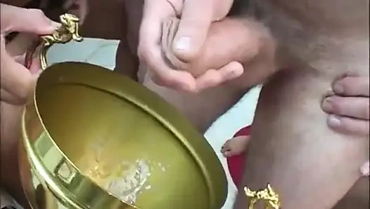 Huge trans woman anal penetrated orgy party