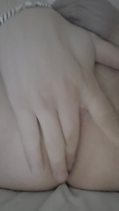 Satisfying myself. Fingers in her pussy. I love it