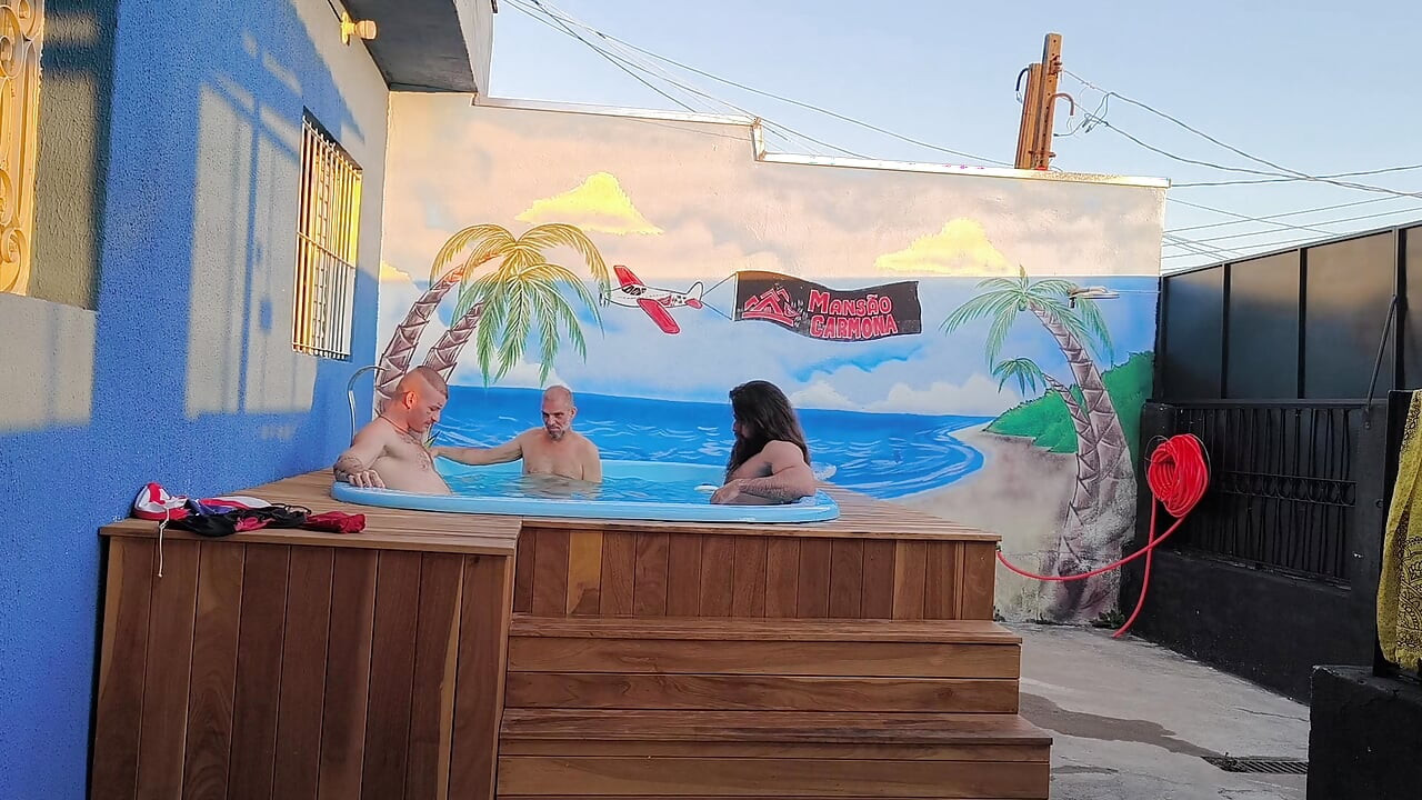 me, my stepfather and Vinkig in a brotherhood with 3